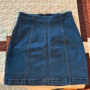 Free People Denim Mini Skirt